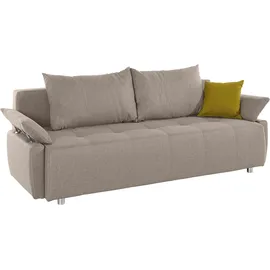 Collection AB Schlafsofa Kunstleder 2-Sitzer Beige
