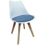 Hti-Living Esszimmerstuhl Atlanta Weiß/Blau