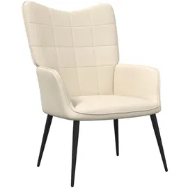 vidaXL Relaxsessel Creme Stoff 61 x 96 x 66,5 cm Beige ergonomisch