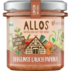 Allos Linsen Aufstrich Berglinse Lauch Paprika bio