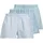 JACK & JONES Milano Boxershorts Chambray Blue / Chambray Striped / Skyway Checks M 3er Pack
