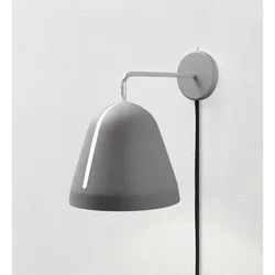 Nyta Tilt Wall Wandleuchte schwarz | grau matt | mit Kabel und Stecker