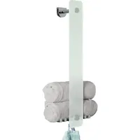 Bremermann Glashandtuchhalter Chrom, Glas, 18x60x10 cm, Badaccessoires, Waschplatzzubehör, Handtuchhaken