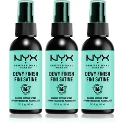NYX Professional Makeup Makeup Setting Spray Dewy Fixationsspray 3x60 ml