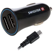 Swissten 2.4 A įkroviklis (54,480-uni), Auto Adapter, Mehrfarbig