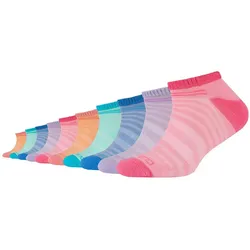10er Pack camano Mesh Ventilation Sneakersocken Kinder 4130 - prism pink 35-38