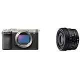 Sony Alpha 7C II | Spiegellose Vollformatkamera mit SEL50F25G (kompakt, 33 MP, Echtzeit-Autofokus, 10 BPS, 4K Video, neigbarer LCD-Touchscreen) Silber/schwarz