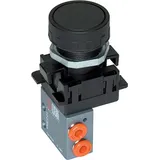 Riegler 3/2-Miniventil, manuell, Druckknopf, NC, monostabil, 4mm seitl.