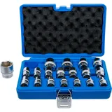 BGS Steckschlüssel-Einsatz-Satz Sechskant 12,5 mm (1/2") SW 8 - 32 mm 19-tlg.
