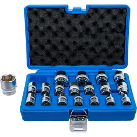 BGS Steckschlüssel-Einsatz-Satz Sechskant 12,5 mm (1/2") SW 8 - 32 mm 19-tlg.