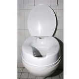 CareLiv Toilettensitzerhöhung 7 cm mit Deckel und Halteklammern