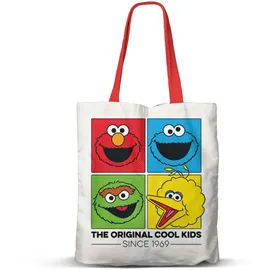 Karactermania Sesamstraße Cool-FAN Shopping Einkaufstasche, Weiß, 33 x 40 cm