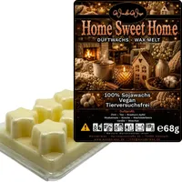 WonderWax Duftwachs Wax Melts für Duftlampe, 6 Sterne Duftmelt Wachsmelt Sojawachs Duftwachs Würfel für Raumdüfte, Wachs Duftöl Winter Indoor Schmelzen für Aromalampe Home Sweet Home
