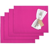 Westmark Tischsets/Platzsets, 4 Stück, 42 x 32 cm, Synthetik, Pink, Saleen Edition: Home