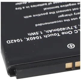 AccuCell Akku passend für den Alcatel CAB0400000C1 Akku One Touch 1040X, One Touch 1042D, OT 1040X, OT 1042D