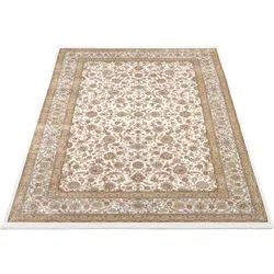 Teppich OCI DIE TEPPICHMARKE "INSPIRATION KESHAN", beige (creme, creme), B:200cm L:290cm, Viskose, Teppiche, maschinell gewebt, Orient Optik, Kurzflor
