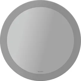 Duravit Happy D.2 Plus Spiegel mit integrierter Beleuchtung, Sensor-Version, 700x700x47mm, Weiß Matt, HP7480S00000000, Ausführung: Lichtfelddekor: radial