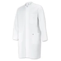 BP 1654-400-21-3XLn Unisex-Mantel, Langarm, Stehkragen, 215,00 g/m2 Stoffmischung, weiß 3XLn