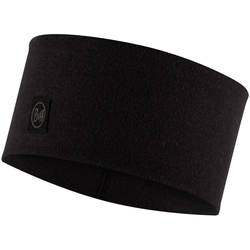 Buff Merino Wide Stirnband - Solid Black