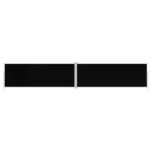 vidaXL Seitenmarkise Ausziehbar 180 x 1000 cm Schwarz Polyester