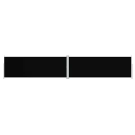 vidaXL Seitenmarkise Ausziehbar 180 x 1000 cm Schwarz Polyester