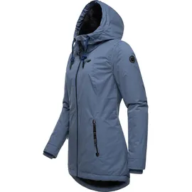 Ragwear Winterjacke "Zuzka Winter", Damen, Gr. XXL (44), blau (indigo), Außenmaterial: 100% Polyester. Innenfutter: 100% Polyester. Kapuzenfutter: 100% Polyester.