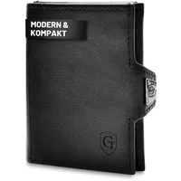 GenTo®  Slim Wallet Geldbörse schwarz