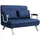 Homcom Schlafcouch Polyester 2-Sitzer Blau