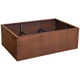 Estexo Hochbeet Pflanzkasten 120 x 80 x 40 cm Edelrost