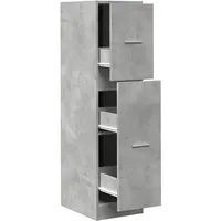 vidaXL Apothekerschrank Betongrau 30 x 41 x 118 cm Grau