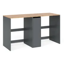 Vicco Waschmaschinenschrank Viktor 159,8 x 88,2 cm Anthrazit/Goldkraft Eiche