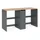 Vicco Waschmaschinenschrank Viktor 159,8 x 88,2 cm Anthrazit/Goldkraft Eiche