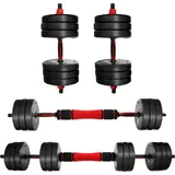 CCLIFE Hanteln Set 2er Kurzhanteln verstellbar 30 kg schwarz