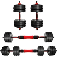 CCLIFE Hanteln Set 2er Kurzhanteln verstellbar 30 kg schwarz