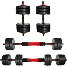 CCLIFE Hanteln Set 2er Kurzhanteln verstellbar 30 kg schwarz