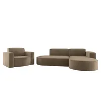 Fun Möbel Sofa Set 2-teilig Sessel und Ecksofa PALMA