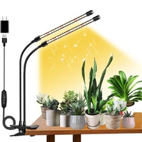 FRGROW Pflanzenlampe LED Vollspektrum, 1000 Lumen Pflanzenlicht für Zimmerpflanzen, Pflanzenleuchte, 3000k/5000k/660nm Vollspektrum Pflanzenlampe, Wachstumslampe für Pflanzen, 10 Stufen Dimmbar,Timer
