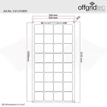 Offgridtec ETFE SPR-F-100 monokristallin 120 W