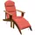 deluke Adirondack-Stuhl MARKUS mit Auflage 60 x 80 x 100 cm braun