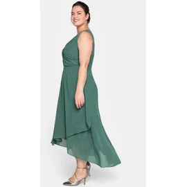 sheego Abendkleid Unifarben Grün 58