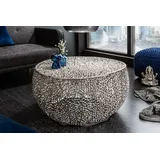 Riess-Ambiente Abstract Leaf Silber Metall 80 x 41 cm