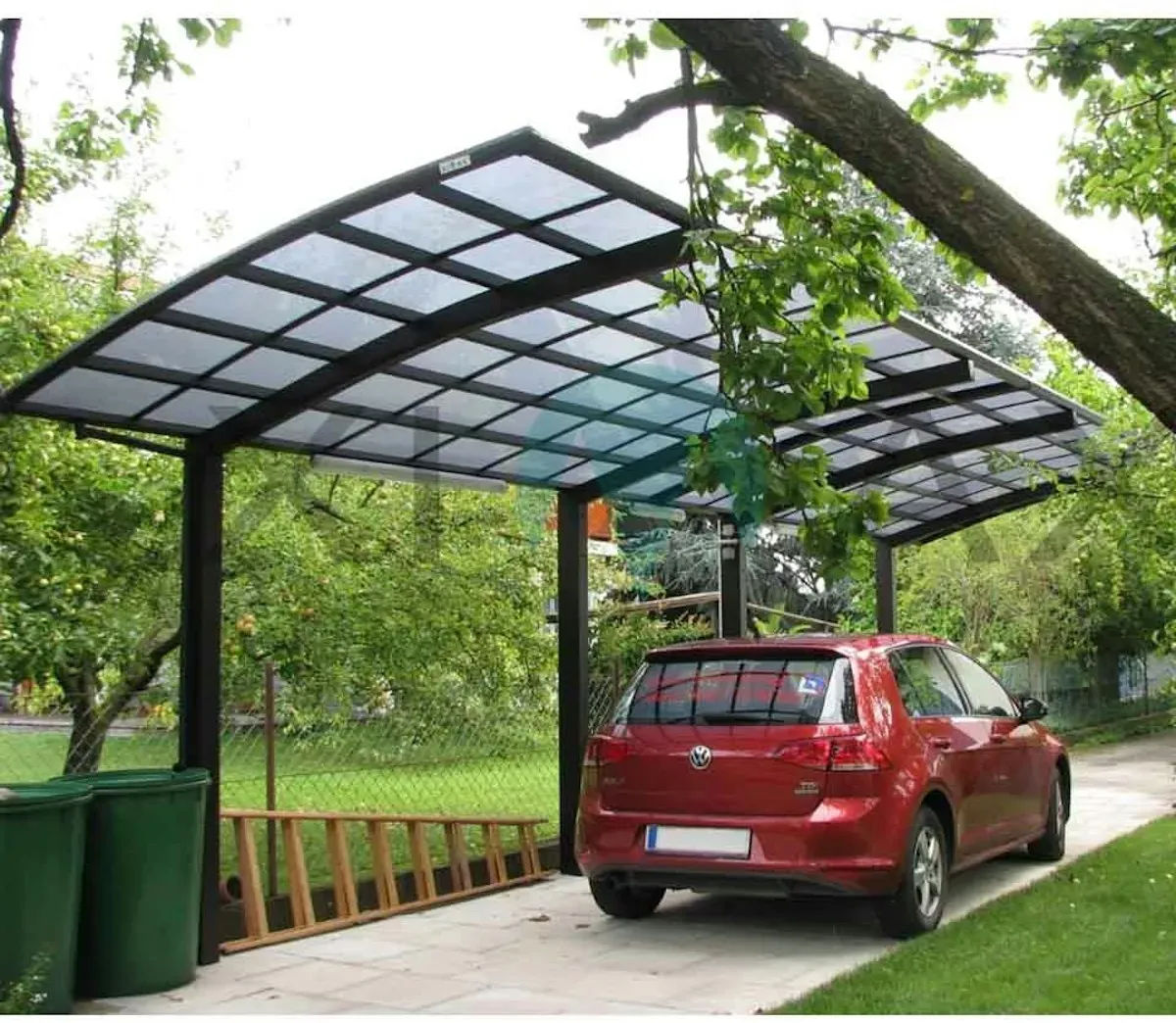 Ximax Carport Portoforte Typ 110 Tandem 1103 x 270 cm mattbraun