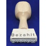 kompatible Ware Textstempel Bezahlt 1 St.