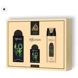 Lattafa Affection Eau de Parfum 100 ml + Eau de Parfum 20 ml + Körperspray 200 ml Set