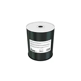 MediaRange Professional Line CD-R 700Mb|80Min 52-fache Schreibgeschwindigkeit, vollflächig bedruckbar (Thermo-Retransfer), Proselect Weiß, voll Metallisiert, 100er Cakebox
