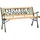 vidaXL Gartenbank 126 x 57 x 34 cm Braun