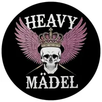 Speecheese Totenkopf mit Krone - Heavy Mädel Magnet mit