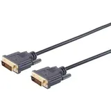 S-Conn DVI-D Stecker 24+1 Kabel Dual-Link 1 m Schwarz