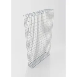 Gabiona Gabione feuerverzinkt 102 cm x 182 cm x 22 cm, Maschenweite 5 cm x 10 cm, fertig geschweißt