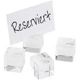 APS Kartenhalter/Tischkartenhalter, 4er Set je 3 x 3 cm, H: 3 cm